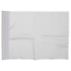 14 Inch X 20 Inch Solid White Golf Flags