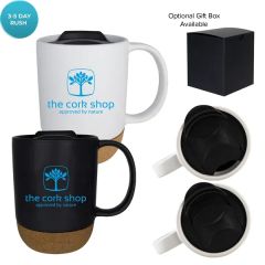 14 Oz Ceramic Cork Bottom Mug