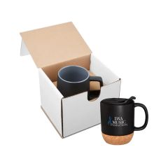 14 Oz Ceramic Mug With Cork Base In Mailer