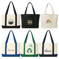 14 Oz Cotton Canvas Jumbo Trader Tote Bag