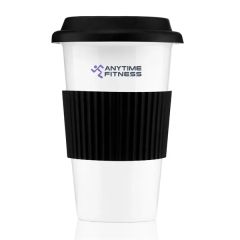 14 Oz Manhattan With Grip & Lid Tumbler