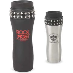 14 Oz Rock N Roll Stud-Ette Stainless Travel Mug