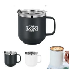 14 Oz Stainless Steel Coffee Mug With Lid