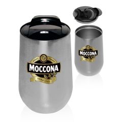 14 Oz Stainless Steel Mugs W/ Slide Lock Lid