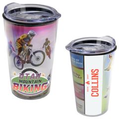 14 Oz Transparent Tumbler With Full-Color Insert