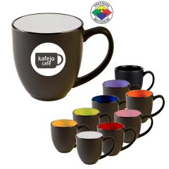 14 Oz Vitrified Two-Tone Hilo Bistro Mug