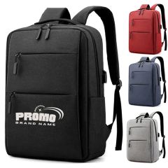 15.6-Inch Durable USB Charging Port Backpack Laptop Bag
