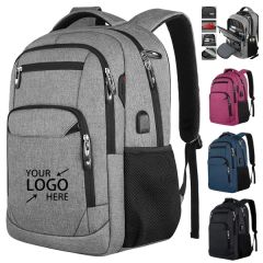 15.6 Inch Laptop Backpack With USB Charging Port and Multiple Co