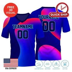 150 GSM Mesh Jersey Short Sleeve V Neck Full Dye Sublimation