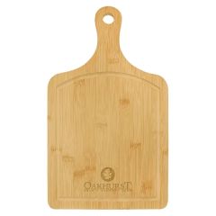 15 1/2 Inch X 9 Inch Bamboo Paddle Cutting Board With Juice Groove