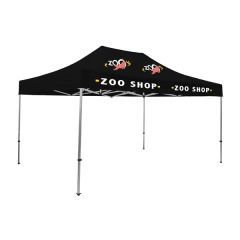 15 Ft Premium Tent Kit Imprinted, 4 Locations