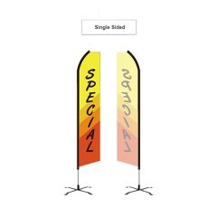 15 Ft Single-Sided Swooper Flag In Full Color