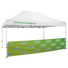 15 Ft Tent Half Wall Dye Sublimated, Single-Sided