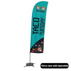 15 Ft Value Blade Sail Sign Flag Kit Single-Sided Cross Base