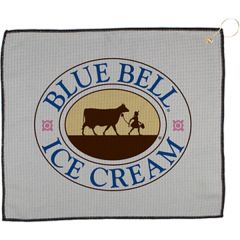 15 Inch X 18 Inch Waffle Golf Towel W/ Grommet and Hook