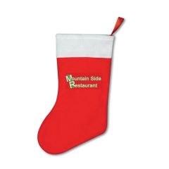 15 Inch Felt Christmas Stocking W/ Custom Heat Transfer