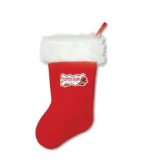 15 Inch Plush Christmas Stocking W/ Custom Heat Transfer