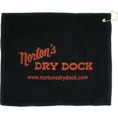15 Inch X 18 Inch Terry Hemmed Colored Golf Towel