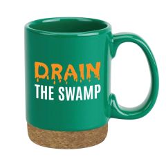 15 Oz Ceramic Mug With Cork Bottom Coaster