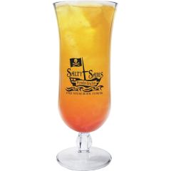 15 Oz Clear Plastic Hurricane Glass