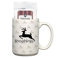 15 Oz Customizable Stoneware Mug With Hot Cocoa Packets