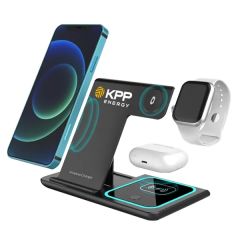 15W Foldable 3-In-1 Wireless Charger