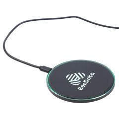 15W Light-Up Aluminum Wireless Charger