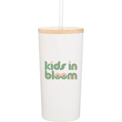 16.9 Oz Wren Stainless Steel Insulated Tumbler W/Straw