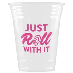 16/18 Oz Soft Sided Clear Plastic Cup - Tradition