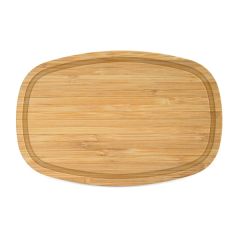 16 Inch Arched Bamboo Cutting Board With Juice Groove