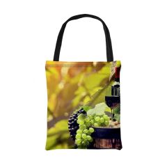 16 Inch X 18 Inch Full Color Canvas Tote Bag