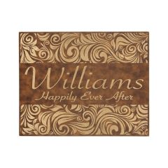 16 Inch X 20 Inch Leatherette Wall Decor