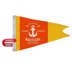 16 Inch X 24 Inch Polyester Burgee Flag Double-Sided