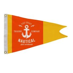 16 Inch X 24 Inch Polyester Burgee Flag Single-Sided