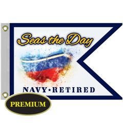 16 Inch X 24 Inch Single Reverse Knitted Polyester Guidon Boat Flag
