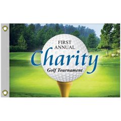 16 Inch X 24 Inch Standard Printed Single Reverse Knit Poly Flag