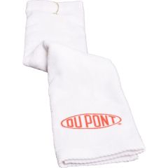 16 Inch X 25 Inch Turkish Trifold White Golf Towel