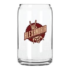 16 Oz Beer Can Glass - Usa, Full Color Digital