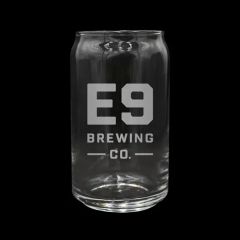 16 Oz Beer Can Glass - Usa, Laser, Premium
