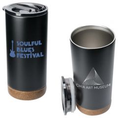 16 Oz. Cork Bottom Travel Tumbler