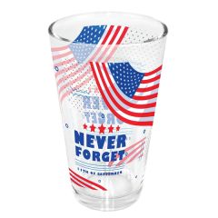 16 Oz Pint Glass - Usa, Mirror Printing