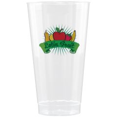 16 Oz Clear Fluted Plastic Cup - Digital