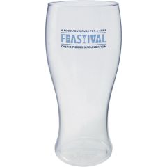 16 Oz Clear Plastic Pilsner Glass