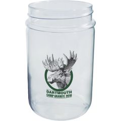 16 Oz Clear Plastic Round Mason Jar
