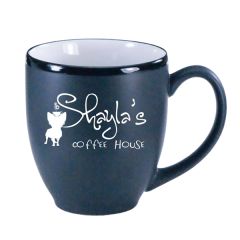 16 Oz Color In / Matte Black Out Hilo Bistro Mug