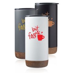 16 Oz. Cork Bottom Travel Tumbler