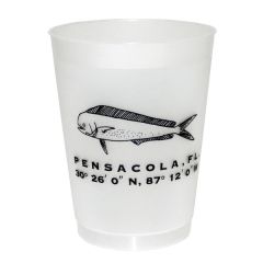 16 Oz Frosted Translucent Plastic Stadium Cup