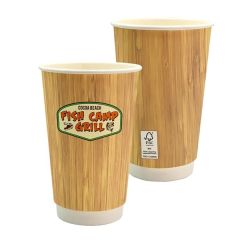 16 Oz Full Color Bamboo Pattern Paper Cup