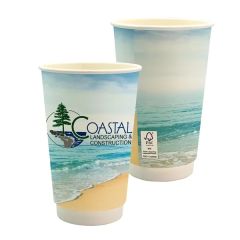 16 Oz Full Color Seaside Paper Cup