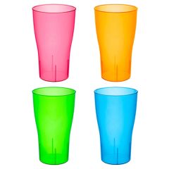16 Oz Neon Hard Plastic Pint Glasses